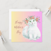 子猫ファンシーマザーズデイカード カード (正面/裏面インサイチュ)