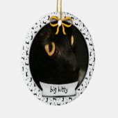 子猫ファースト・ハヌカーまたは初めてのクリスマス セラミックオーナメント (右)