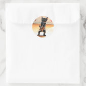 子猫フライ ラウンドシール (バッグ)