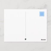 子猫フラフ!猫とマウスのグルーミング パーソナライズされた ポストカード (裏面)