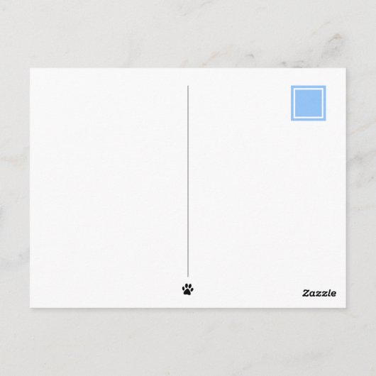 子猫フラフ!猫とマウスのグルーミング パーソナライズされた ポストカード (裏面)