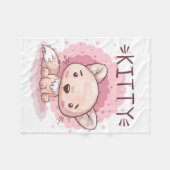 子猫フリースブランケット フリースブランケット (正面(横))