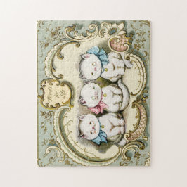 子猫フレンドのライフヴィンテージ再生 ジグソーパズル