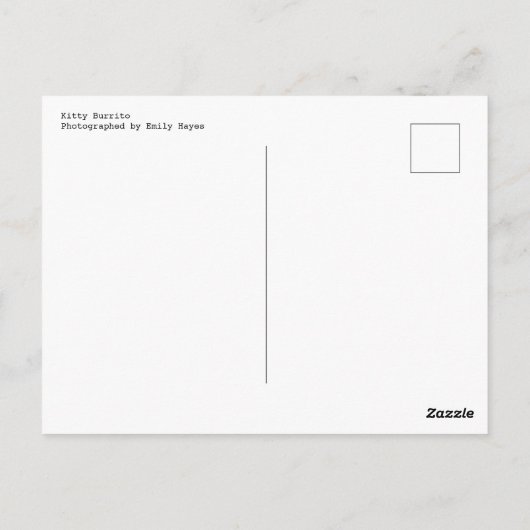 子猫ブリト ポストカード (裏面)