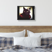 子猫プリンセス キャンバスプリント (インサイチュ (寝室))