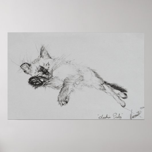 子猫'ベビー' ポスター (正面)