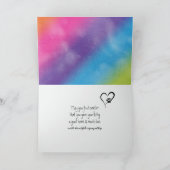 子猫ペットロス悔やみや弔慰 カード (内部)