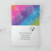 子猫ペットロス悔やみや弔慰 カード (内部)