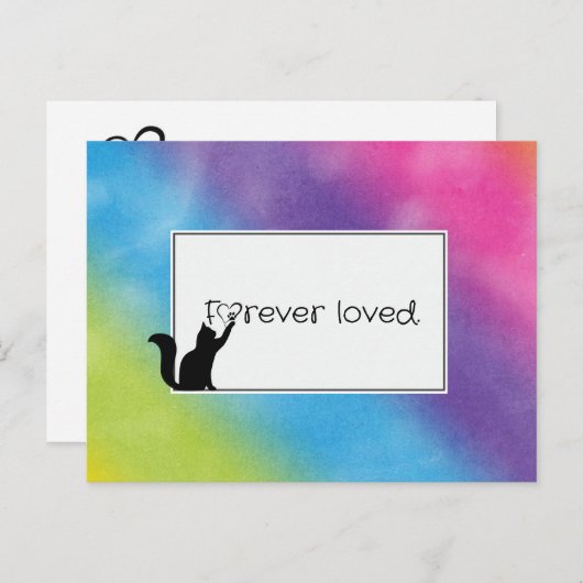 子猫ペットロス悔やみや弔慰from Vet ポストカード (正面/裏面)