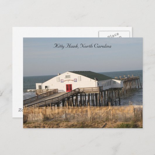 子猫ホークノースカロライナの桟橋、高精細の写真 ポストカード (正面/裏面)