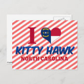 子猫ホーク、ノースカロライナ ポストカード (正面/裏面)