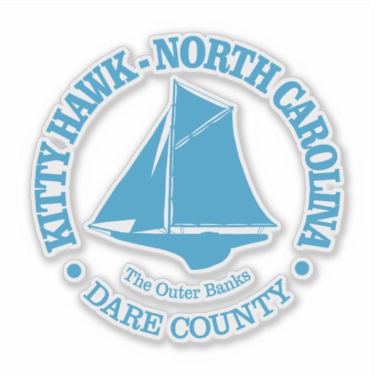 子猫ホーク(sloop) シール (正面)