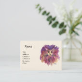 子猫ポートレート、白 名刺 (スタンド正面)