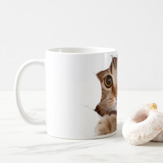 子猫マグカップ コーヒーマグカップ (ドーナツ)