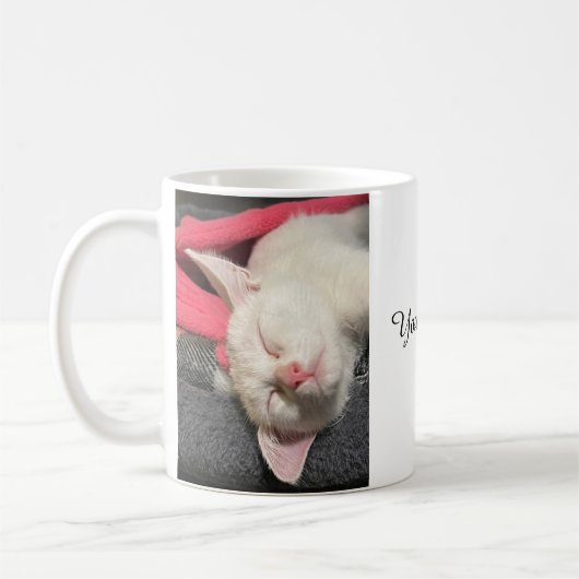 子猫マグカップ、愛のマグカップ コーヒーマグカップ (左)
