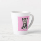 子猫マグ カフェラテマグ (右アングル)