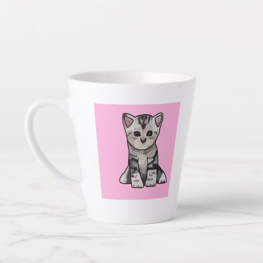 子猫マグ カフェラテマグ (左)