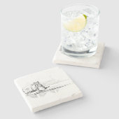 子猫ミトン(Scaredy Cat) (Beatrix Potter) ストーンコースター (横)