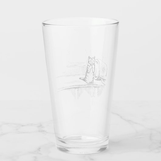 子猫ミトン(Scaredy Cat) (Beatrix Potter) タンブラーグラス (裏面)