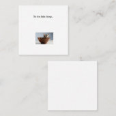 子猫ミニサンキューノートカード ノートカード (正面/裏面)