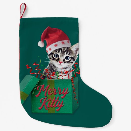 子猫メリー、メリークリスマス スモールクリスマスストッキング (正面)