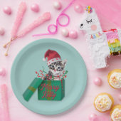 子猫メリー、メリークリスマス ペーパープレート (パーティー)