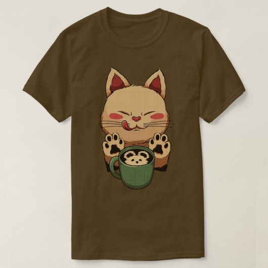 子猫ラテリトルマウスバイトベフォンセカ Tシャツ (デザイン正面)