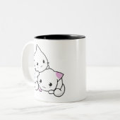 子猫ラブツートンマグ ツートーンマグカップ (正面左)