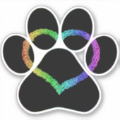 子猫ラブブラック シール (正面)