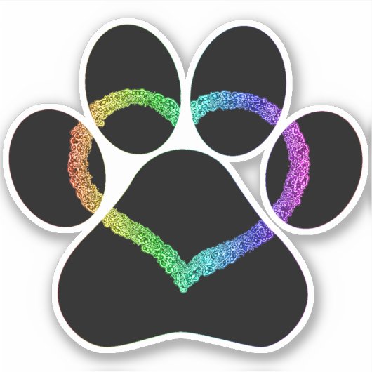 子猫ラブブラック シール (正面)