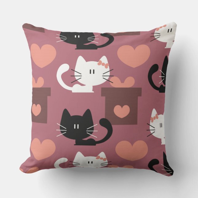 子猫ラブ化粧枕 アウトドアクッション (正面)