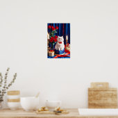 子猫ラブ柔らかいロマンチックな美しい贈り物 ポスター (キッチン)