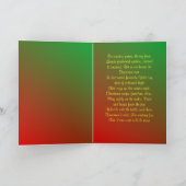 子猫ルックアウトウィンドウクリスマスカード シーズンカード (内部)