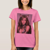 子猫ワイフ08 Tシャツ (正面)