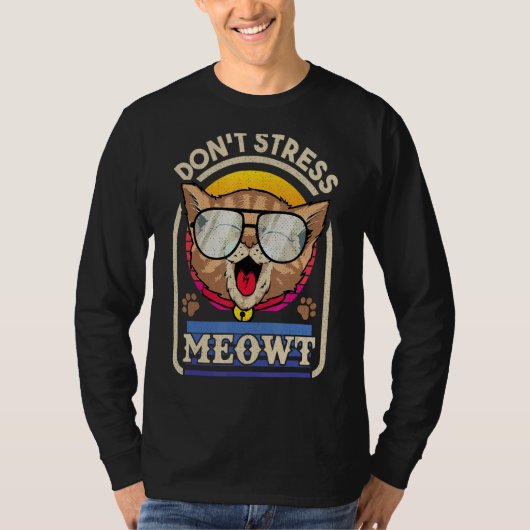 子猫ーストレスーMeowt For Cat Tシャツ (正面)