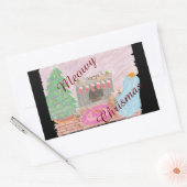 子猫ーマスミシュ 長方形シール (封筒)