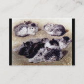 子猫付き母猫 名刺 (裏面)