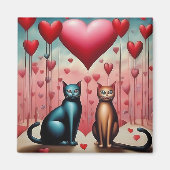 子猫値 マグネット (正面)