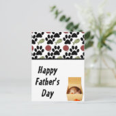 子猫入りおもしろい- Happy Father's Day ポストカード (スタンド正面)