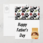 子猫入りおもしろい- Happy Father's Day ポストカード (正面/裏面)