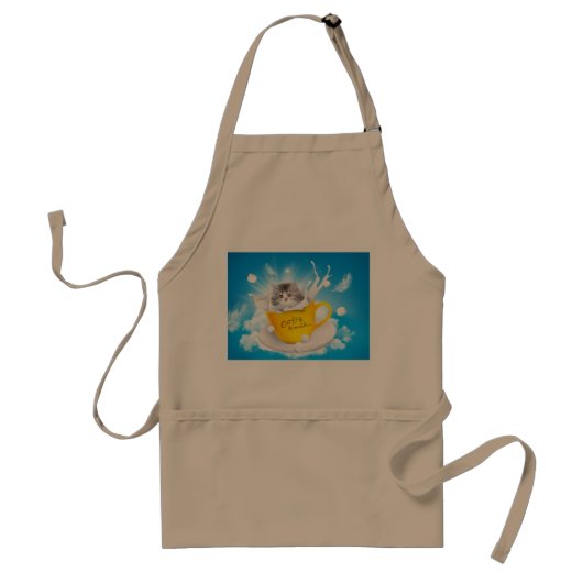 子猫入りカップ スタンダードエプロン (正面)