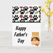 子猫入り箱おもしろい- Happy Father's Day Card カード (黄色い花)
