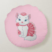子猫円枕 ラウンドクッション (裏面)