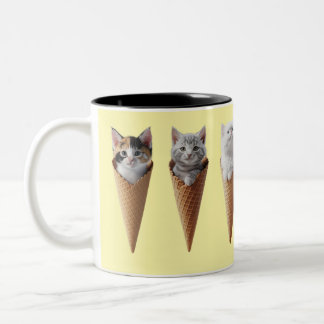 子猫円錐 ツートーンマグカップ