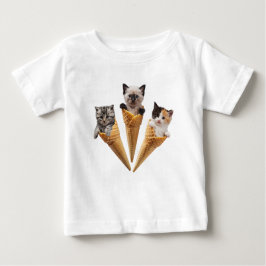 子猫円錐 ベビーTシャツ