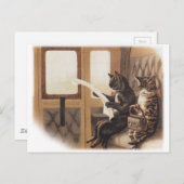 子猫列車の旅 ポストカード (正面/裏面)