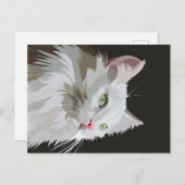 子猫動物愛好家ギフト シーズンポストカード (正面/裏面)