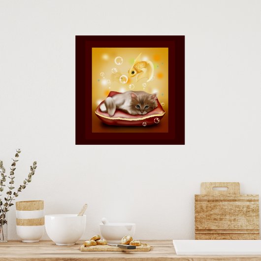 子猫夢 ポスター (キッチン)