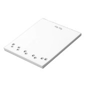 子猫子猫ポープリントノートパッド ノートパッド (回転)