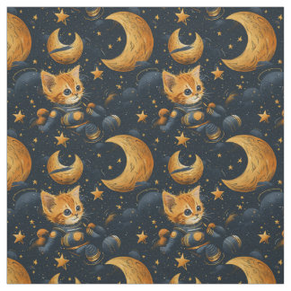 子猫宇宙。かわいい子供部屋 ファブリック